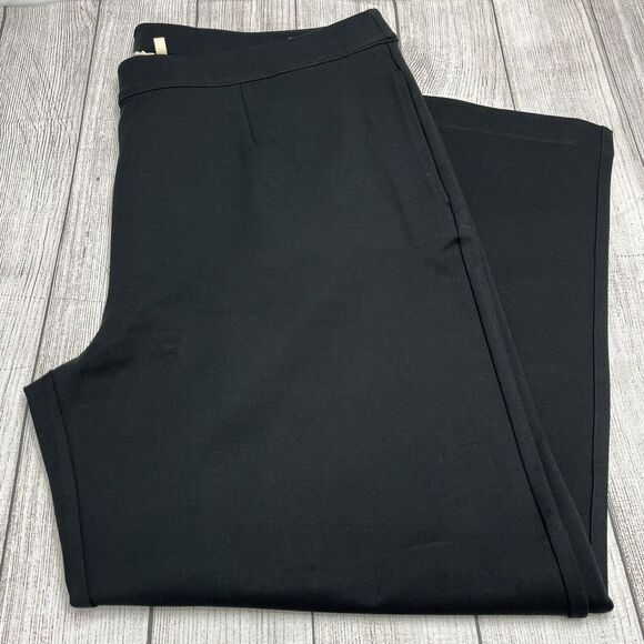 Soft Surroundings Pull-On Wide Legs Split Cuff Pants Elastic Waist Size 3XL Plus - Picture 1 of 8
